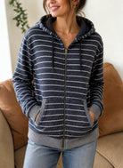 Unisex Navy Stripe Waffle Jersey - StylePhase SA