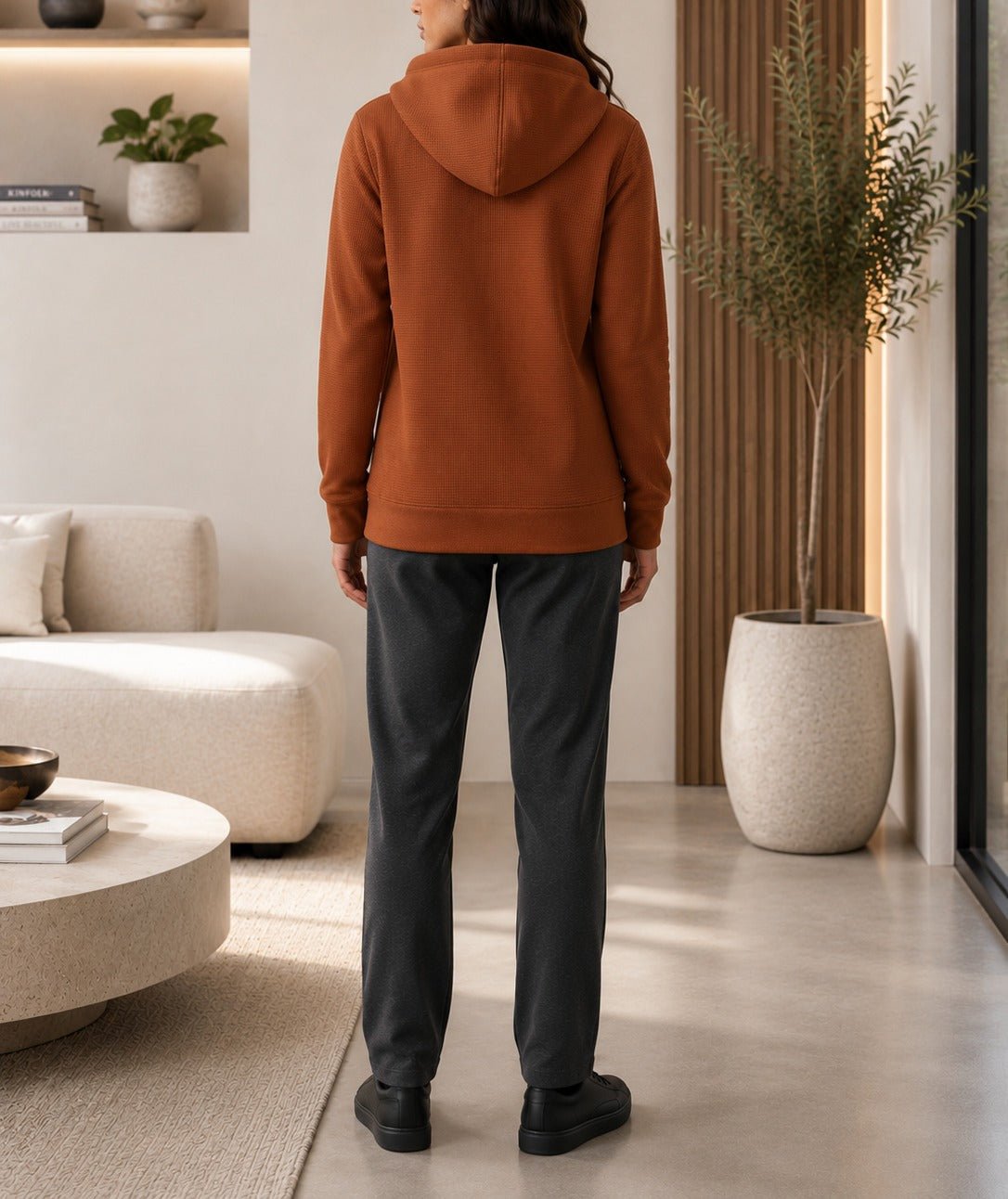 Unisex Rust Waffle Jersey - StylePhase SA