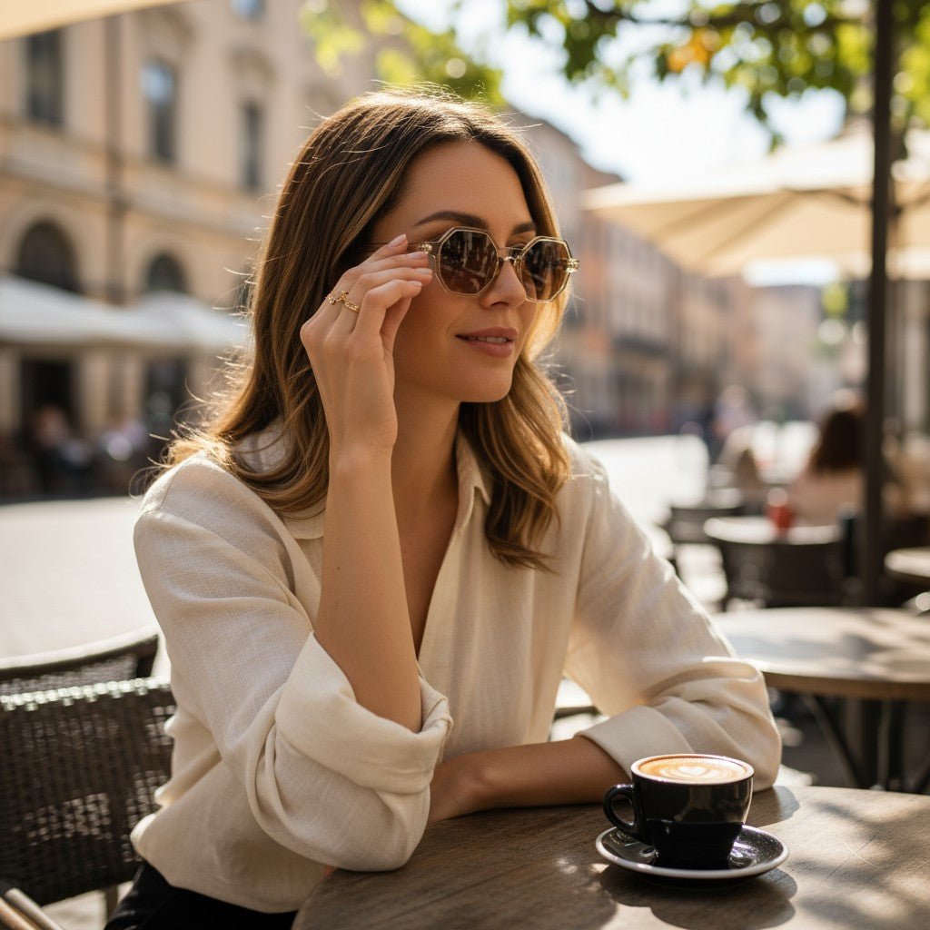 Unisex UV400 Sunglasses - Hexagon - StylePhase SA