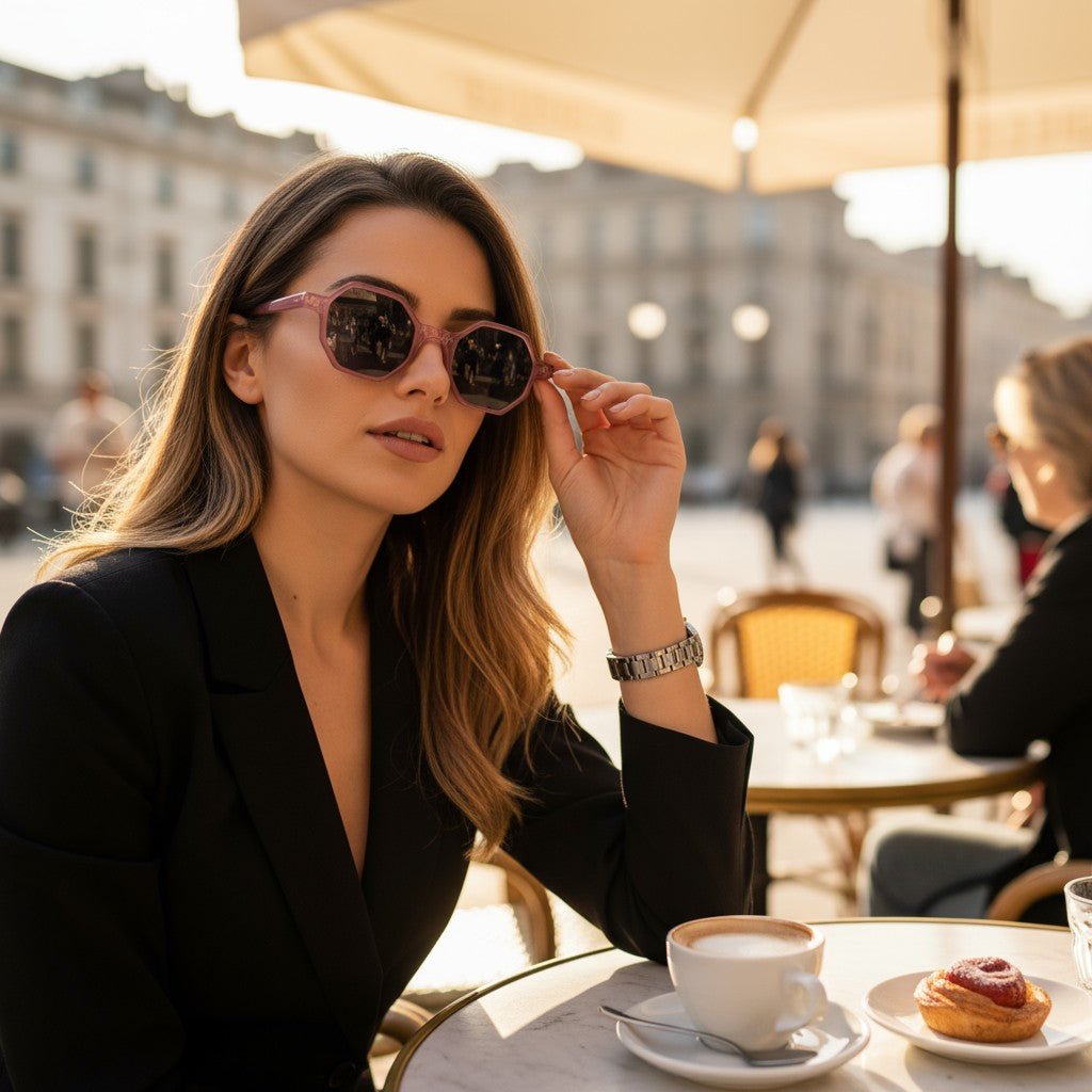 Unisex UV400 Sunglasses - Hexagon - StylePhase SA