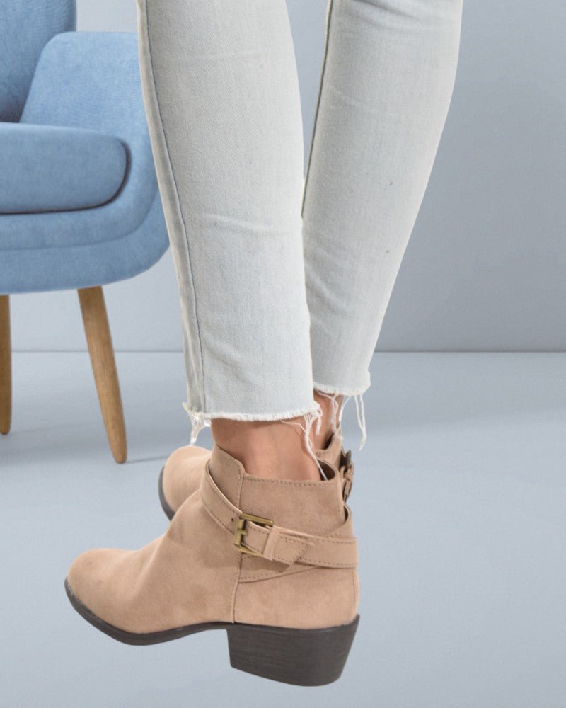 Voss Taupe Ankle Boots - StylePhase SA