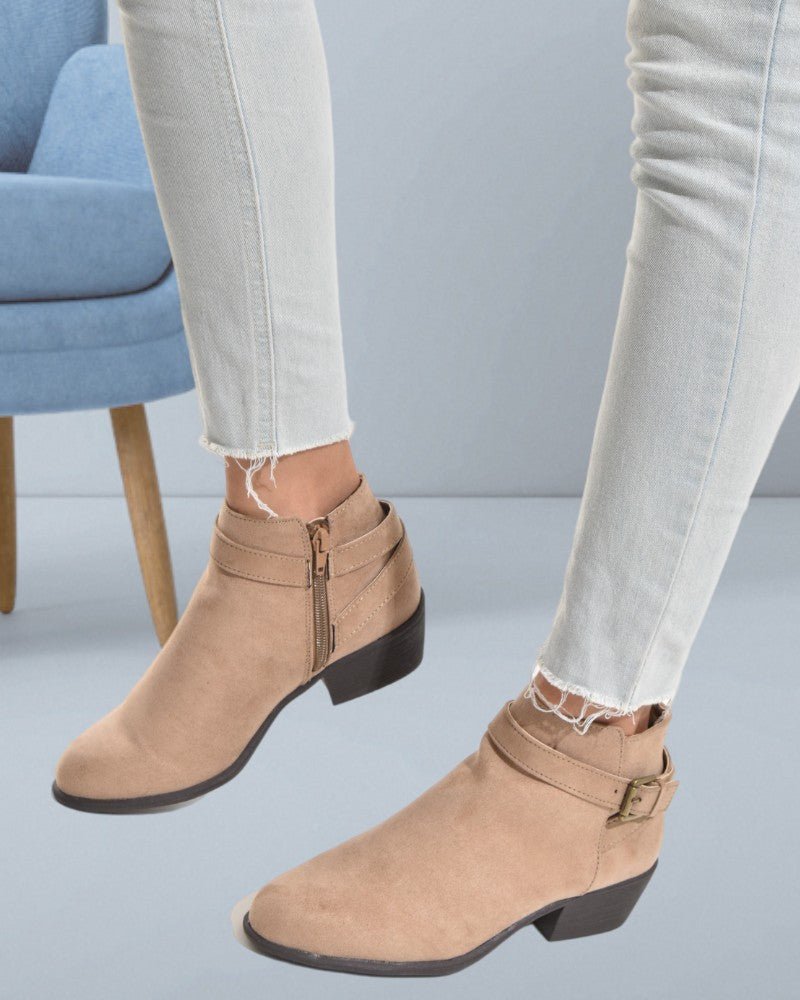 Voss Taupe Ankle Boots - StylePhase SA