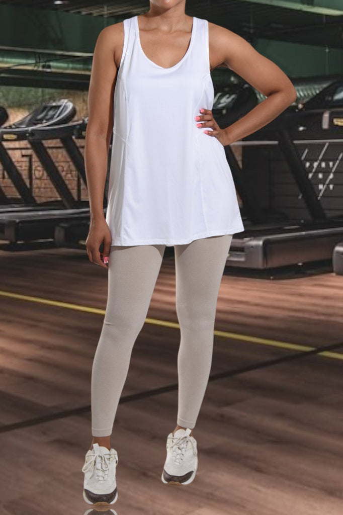 White Activewear Vest - StylePhase SA