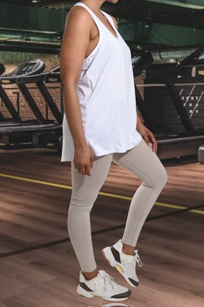 White Activewear Vest - StylePhase SA