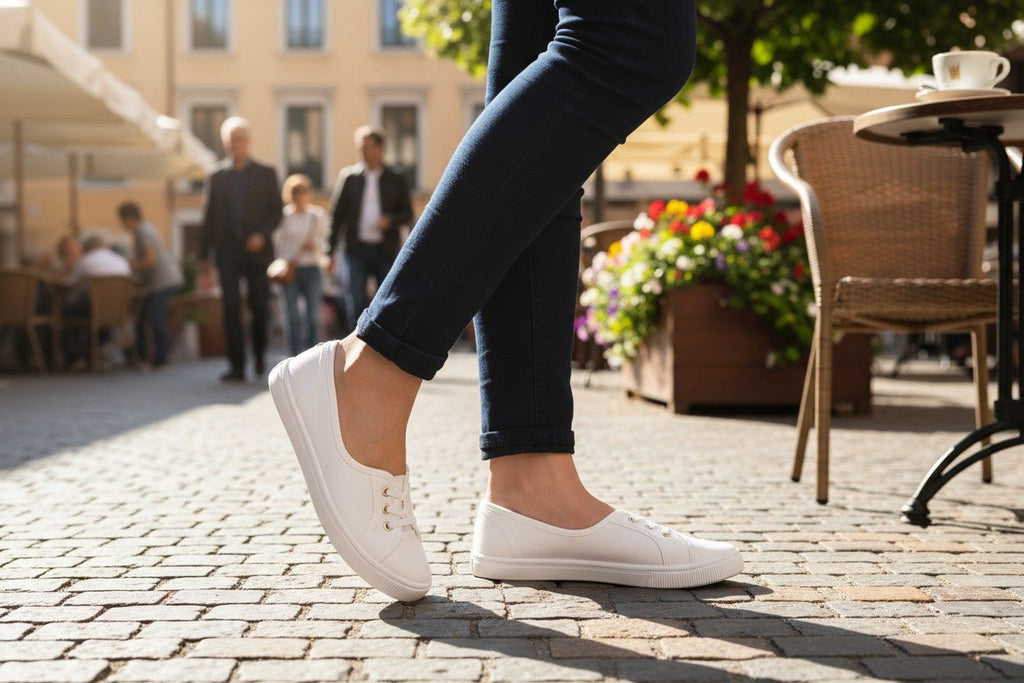 White Canvas Lace Sneaker - StylePhase SA
