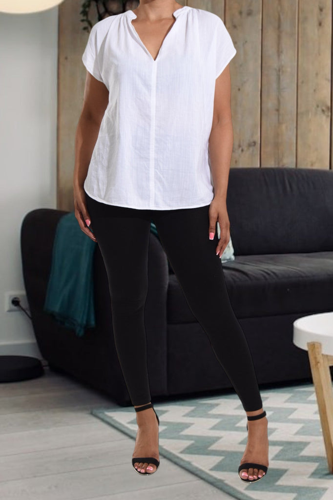 White Collar Blouse - StylePhase SA