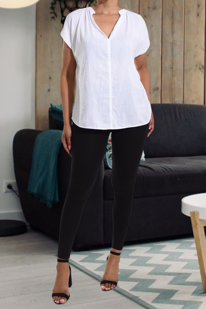 White Collar Blouse - StylePhase SA