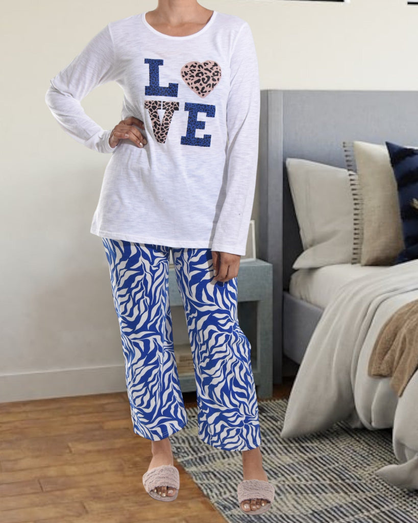 White Love Pj Set - StylePhase SA