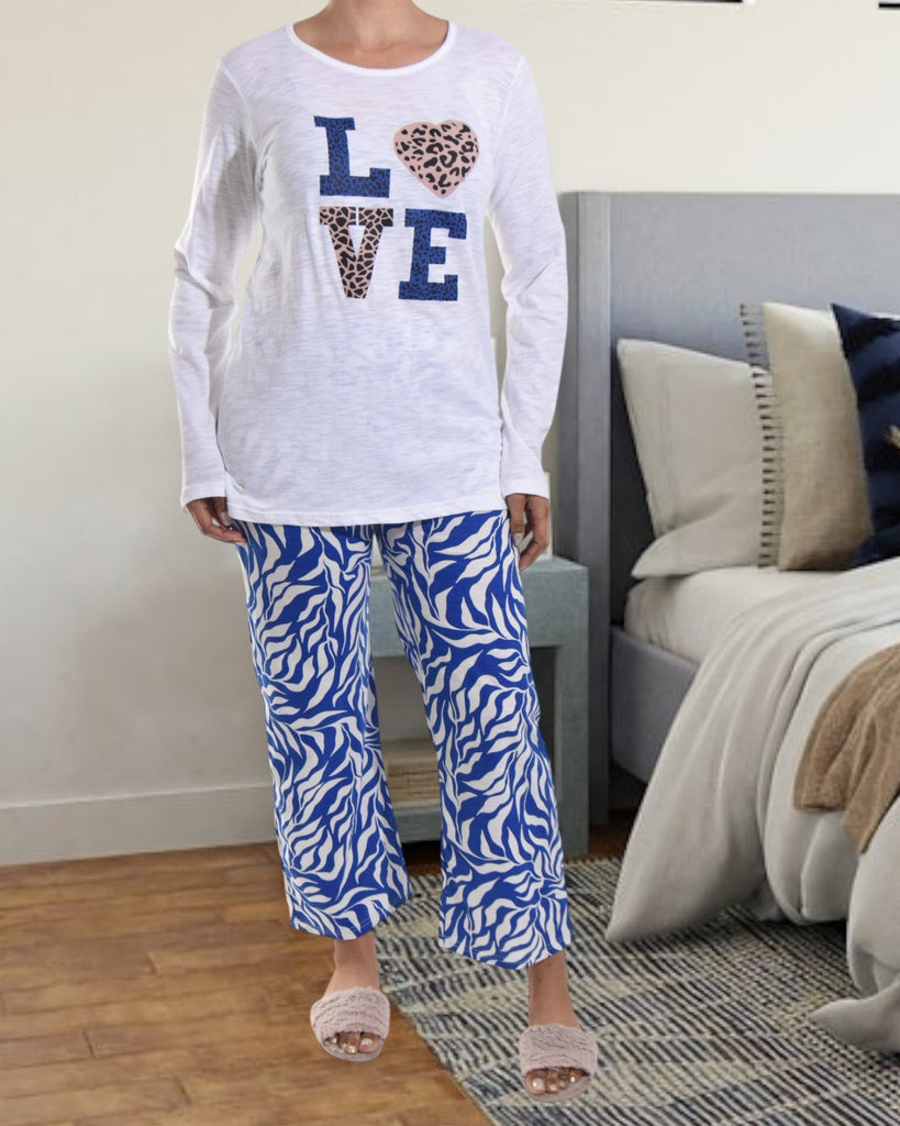 White Love Pj Set - StylePhase SA