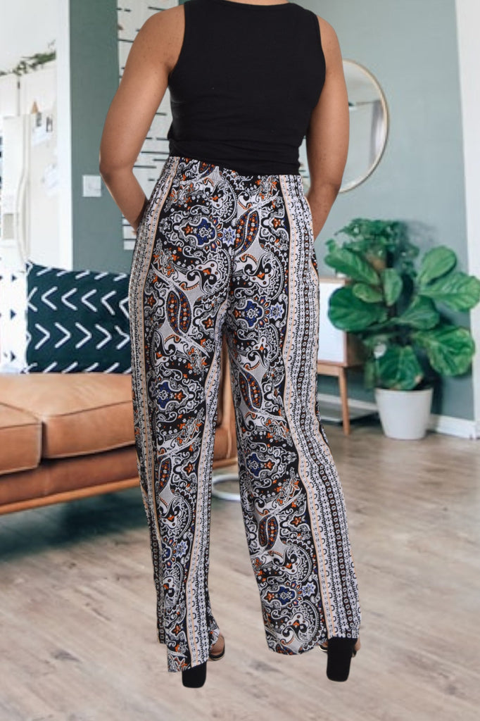 White Patterned Pants - StylePhase SA