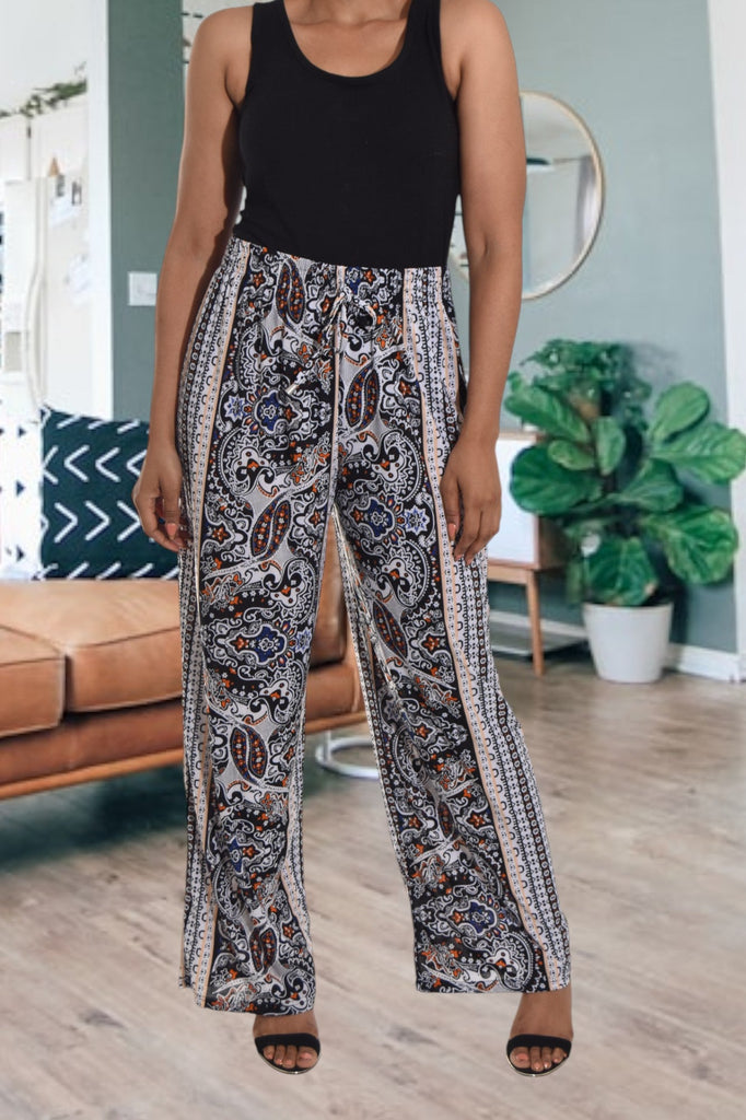 White Patterned Pants - StylePhase SA