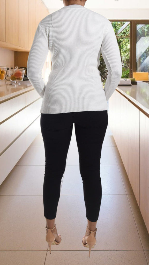 White Peep Hole Top - StylePhase SA
