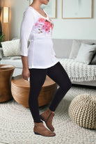 White Printed Top - StylePhase SA