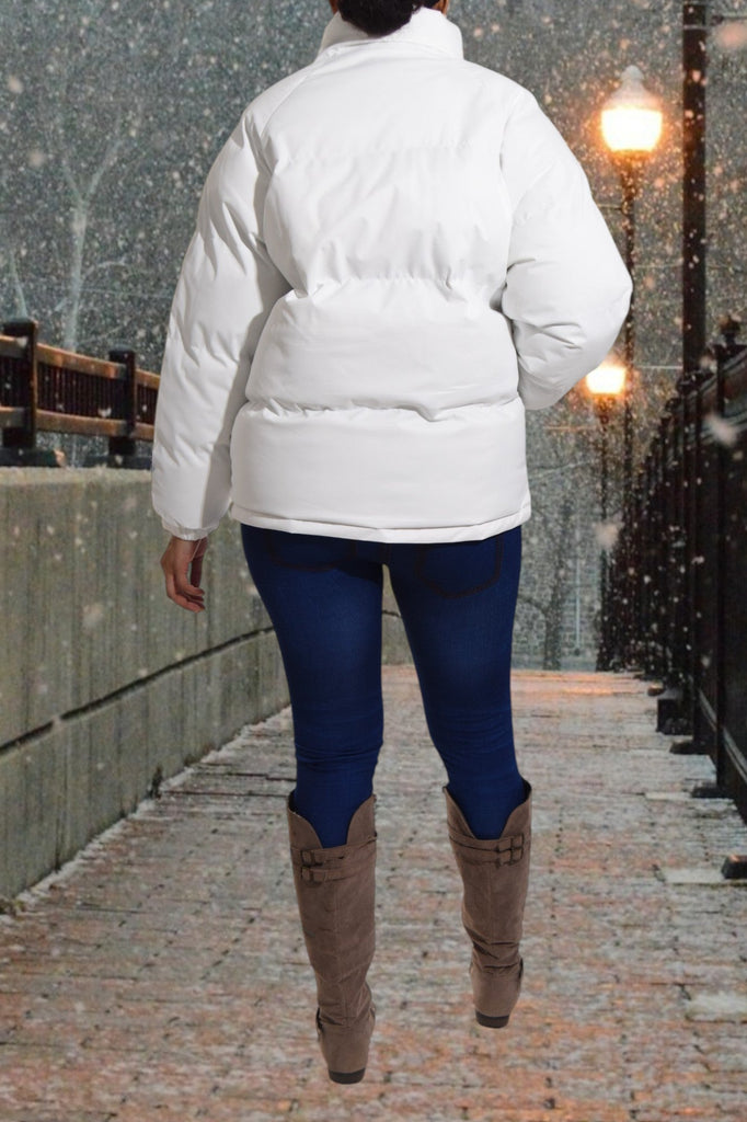 White Puffer Jacket - StylePhase SA