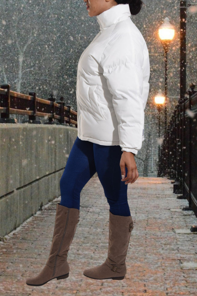 White Puffer Jacket - StylePhase SA