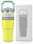 Yellow 900ml vacuum insulated bottle features