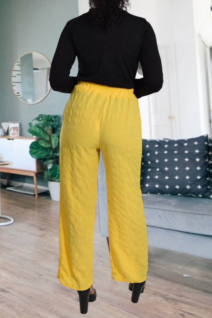 Yellow Pocket Pants - StylePhase SA