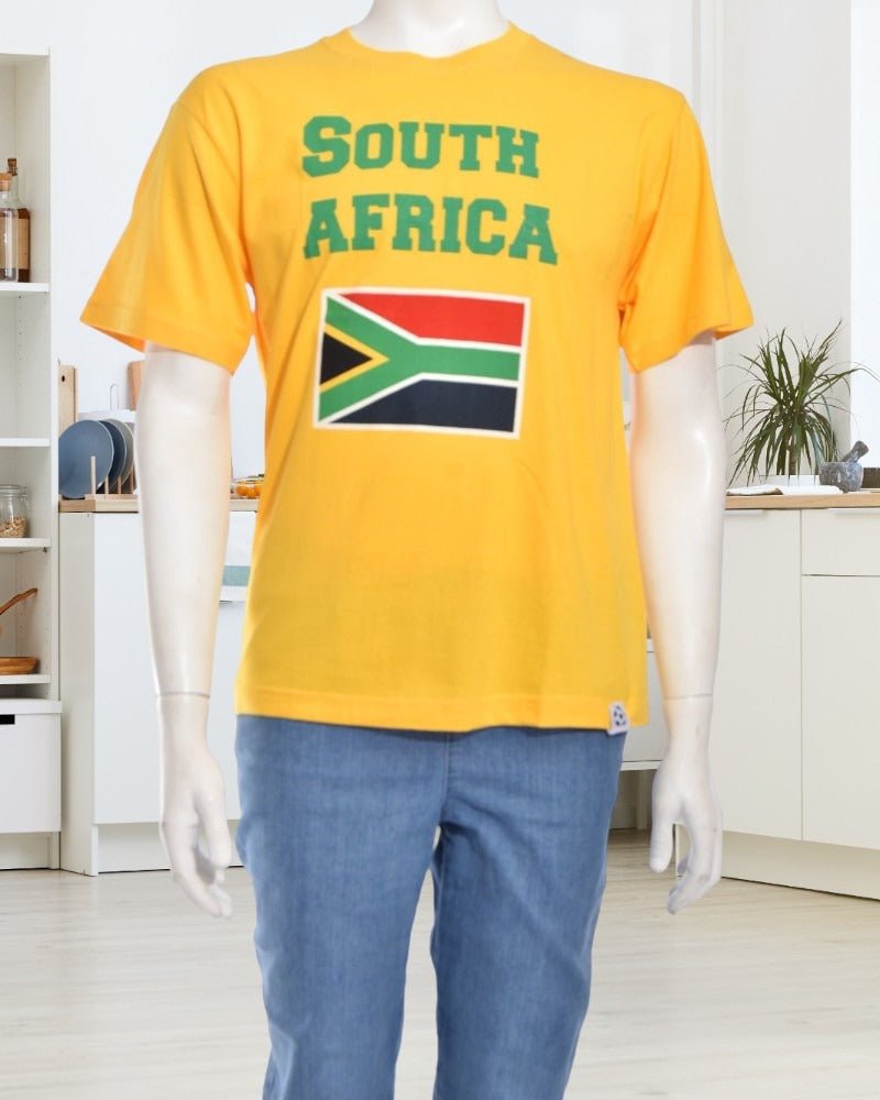 Yellow South African Print Tee - StylePhase SA