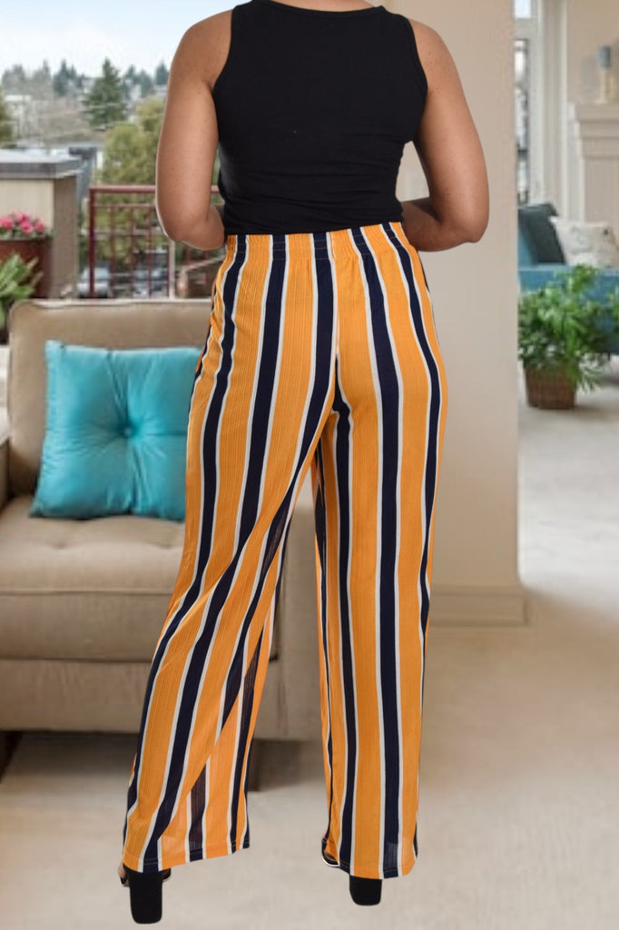 Yellow Stripe Pants - StylePhase SA