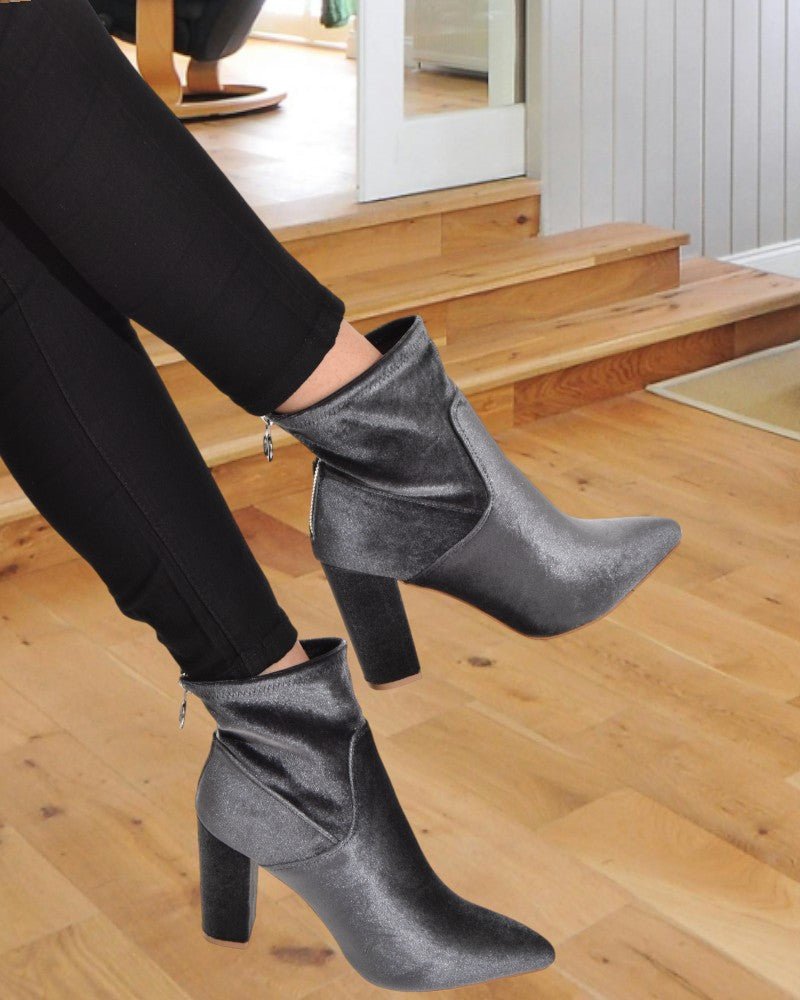 Zoey Grey Boots - StylePhase SA