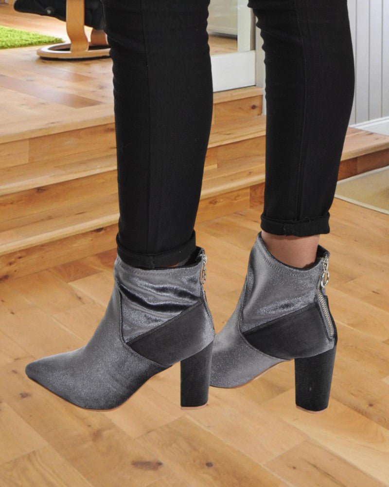 Zoey Grey Boots - StylePhase SA