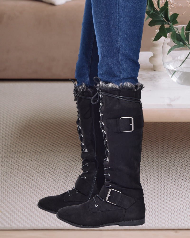 Addison Black Boots - StylePhase SA