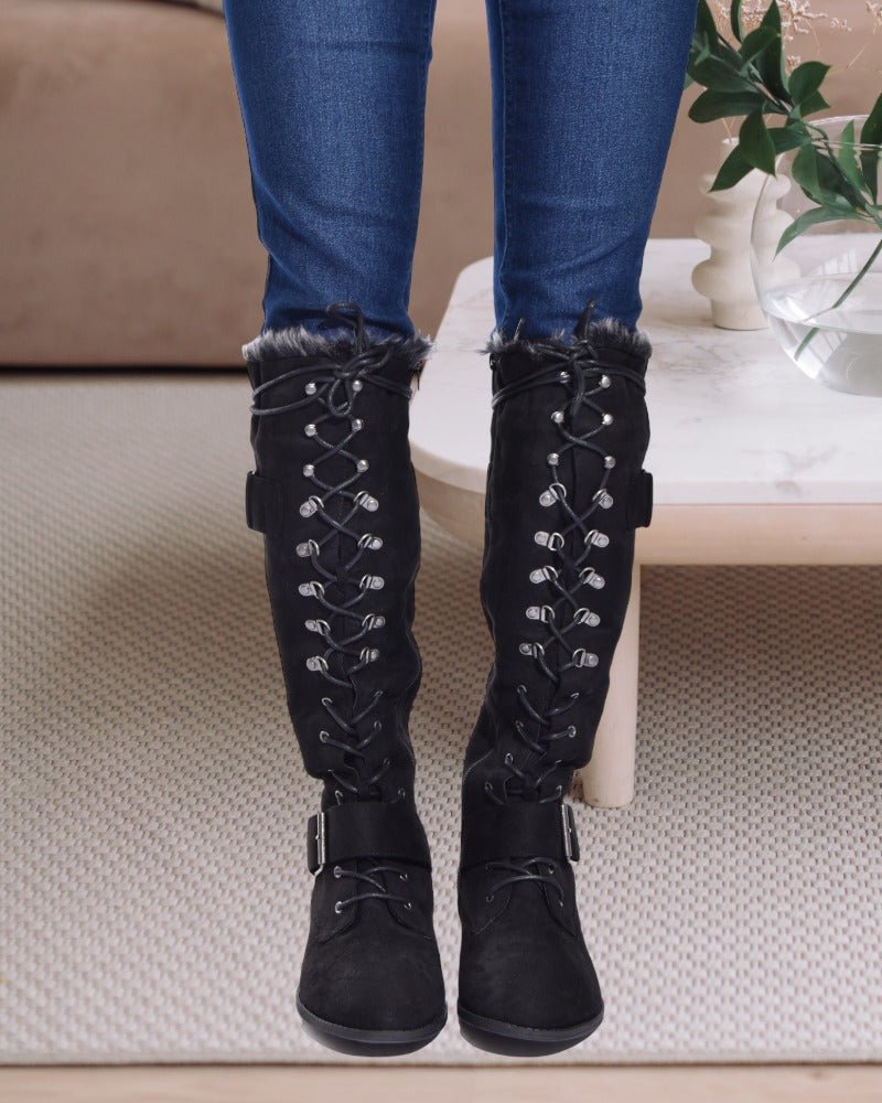 Addison Black Boots - StylePhase SA