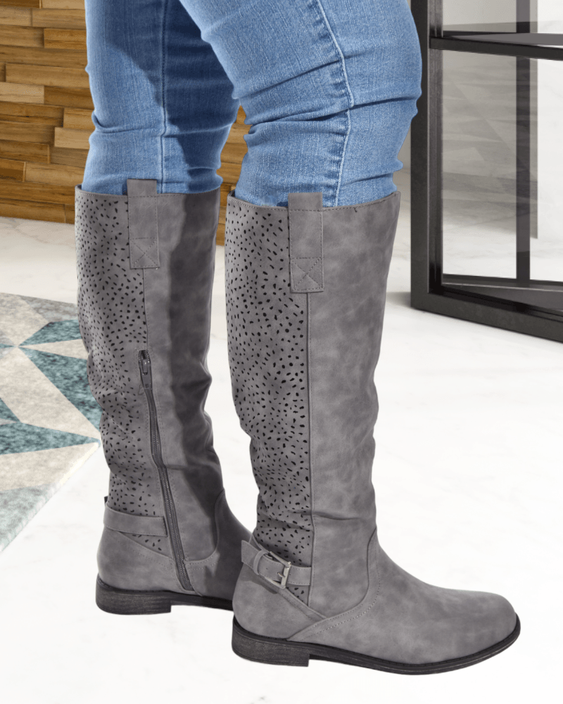 Aria Dark Grey Boots - StylePhase SA
