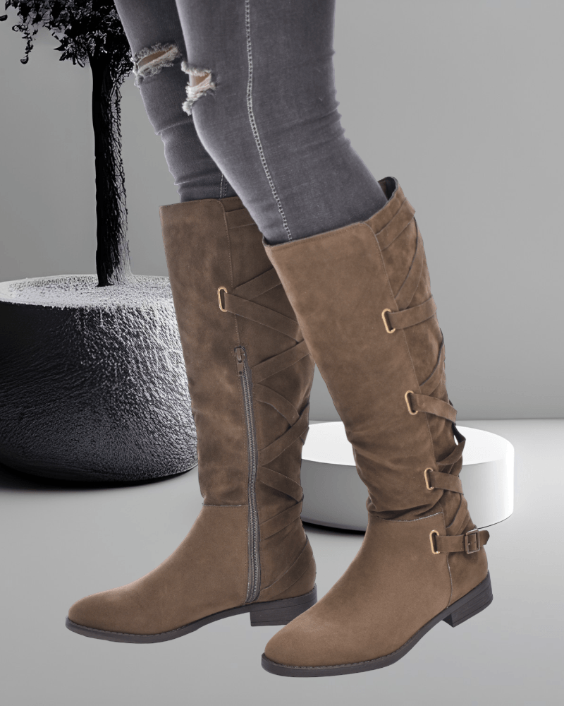 Aureen Olive Boots - StylePhase SA