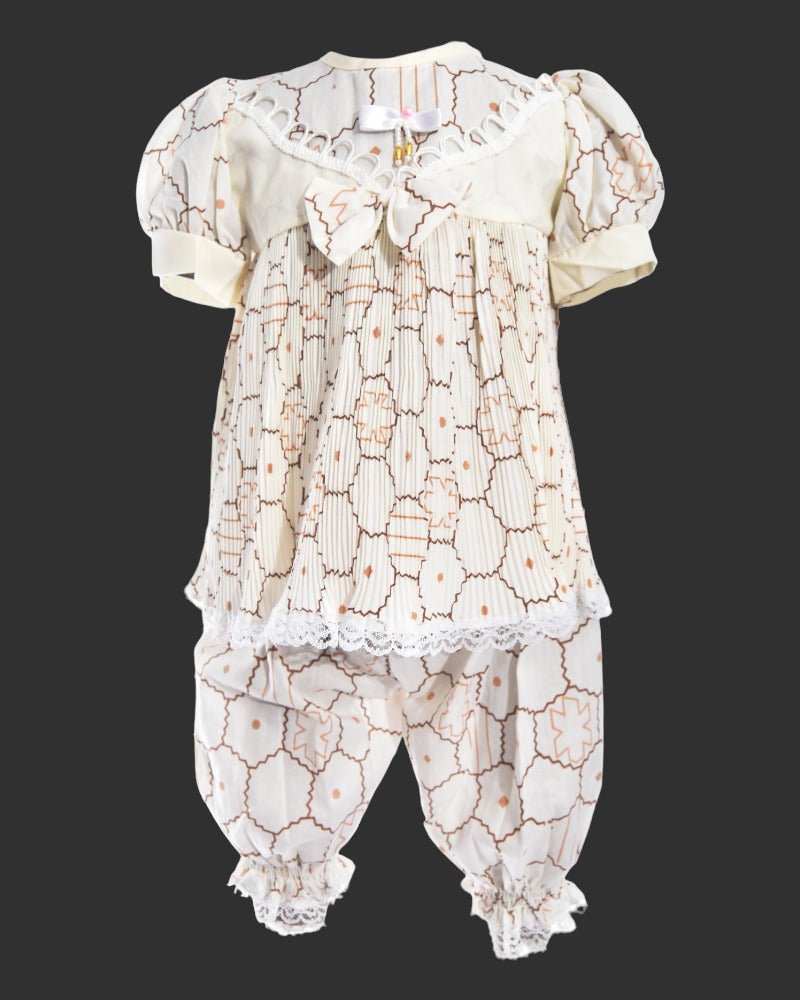 Babies Cream And Brown 2 Piece Set - StylePhase SA