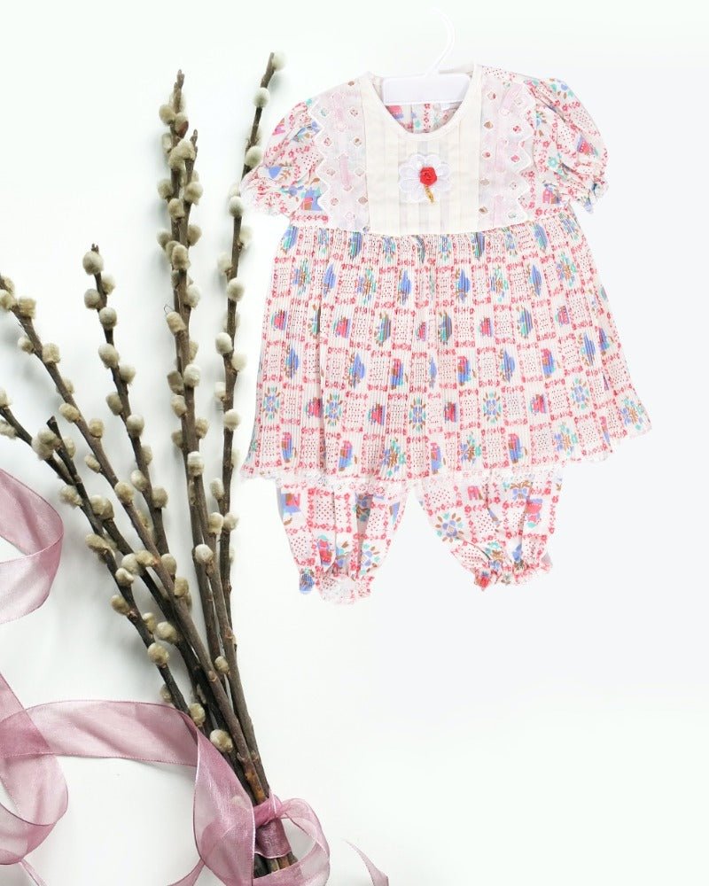 Babies Cream And Pink 2 Piece Set - StylePhase SA