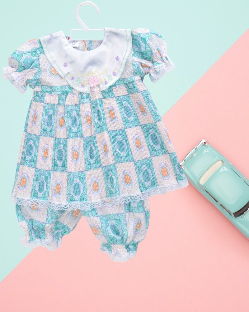 Babies Mint And Orange 2 Piece Set - StylePhase SA