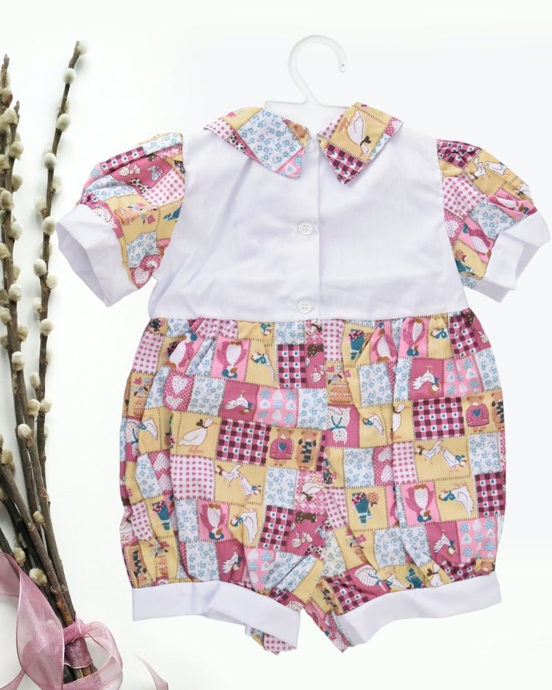 Babies Pink And White Romper - StylePhase SA