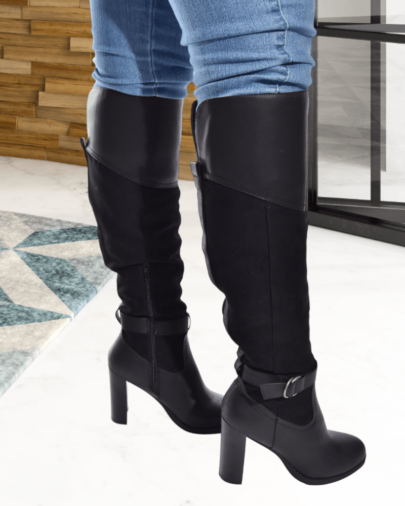 Black Girona Heel Boots - StylePhase SA