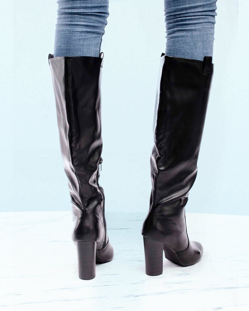 Black Matina Heel Boots - StylePhase SA