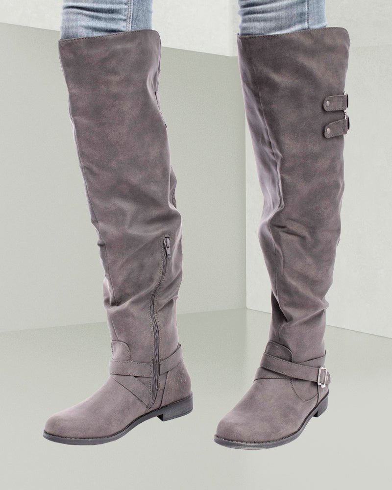 Carmona Grey Boots - StylePhase SA