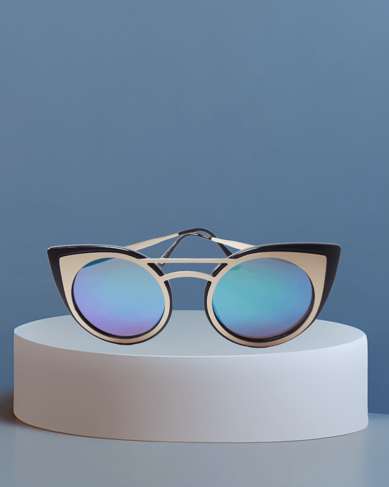 Cat Eye Metal Frame Sunglasses - StylePhase SA