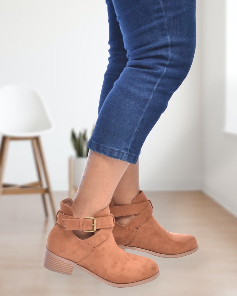 Cognac Low Rider Booties - StylePhase SA
