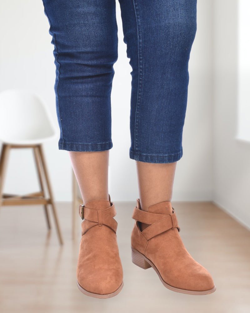 Cognac Low Rider Booties - StylePhase SA
