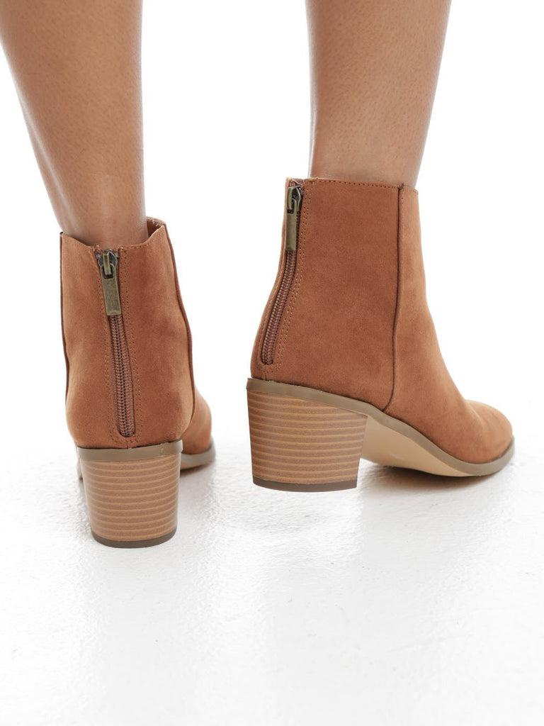 Cognac Riva Ankle Boots - StylePhase SA