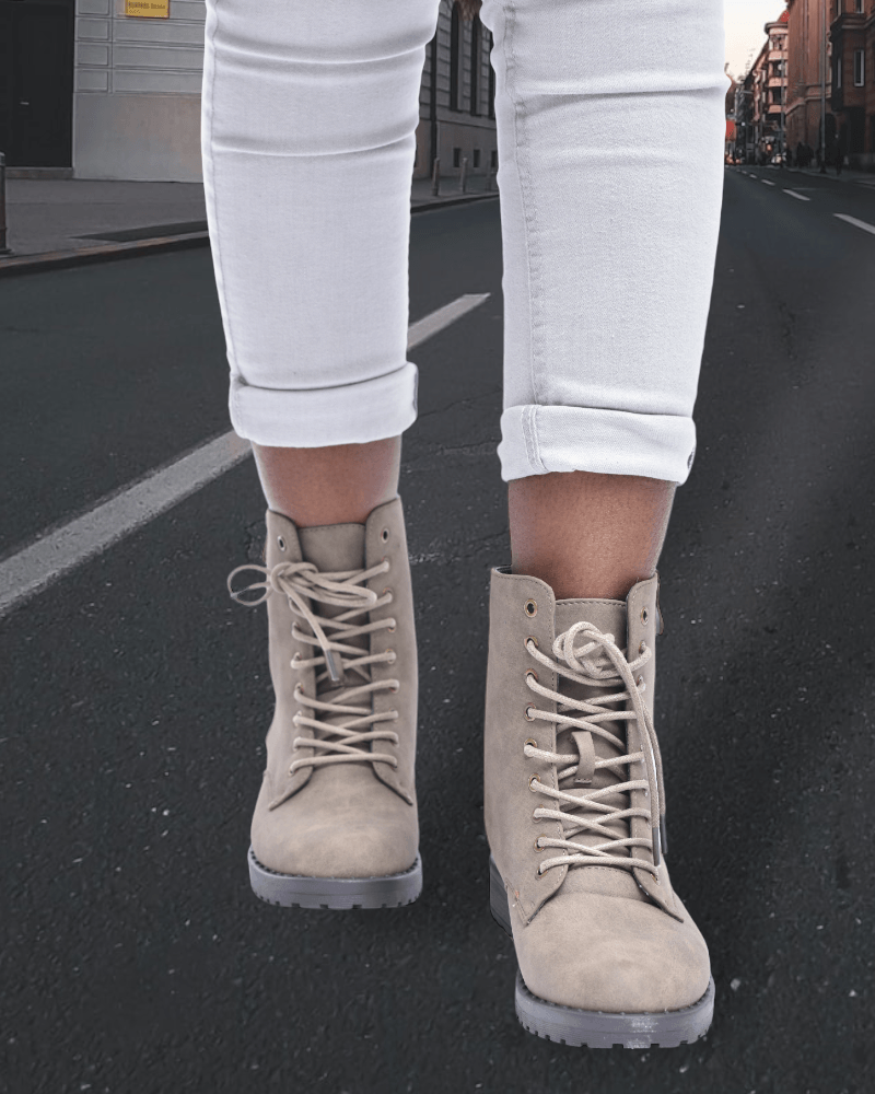 Corrie Taupe Boots - StylePhase SA