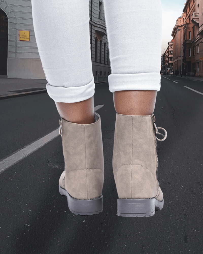 Corrie Taupe Boots - StylePhase SA