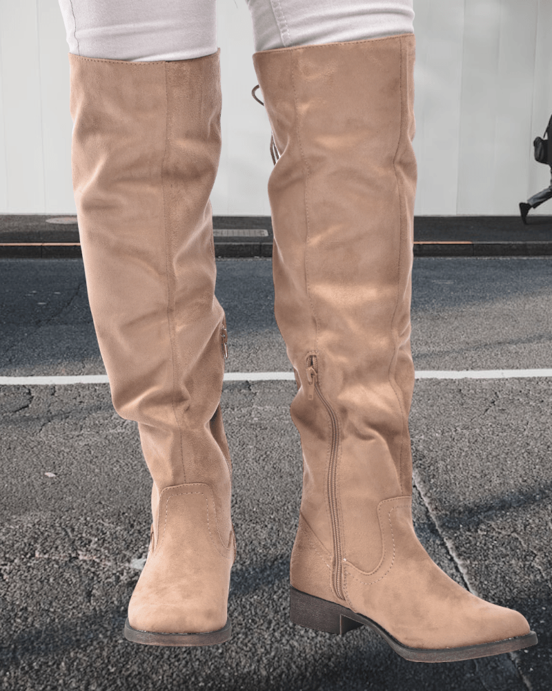 Eady Taupe Long Boots - StylePhase SA