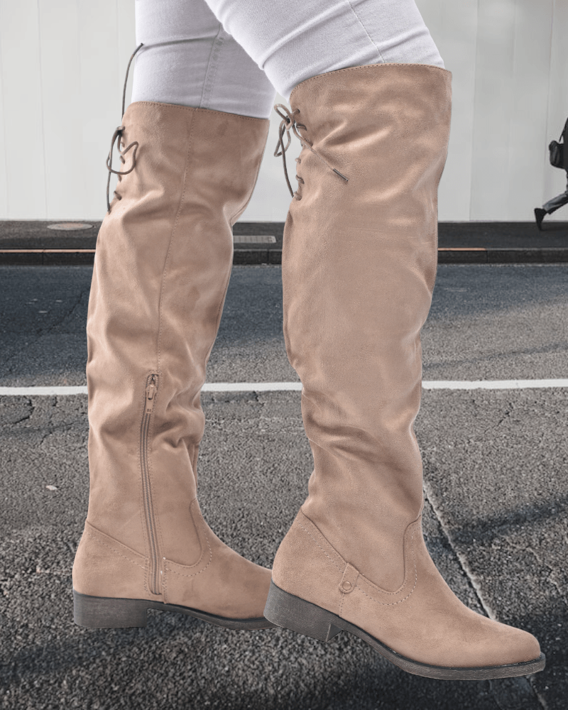 Eady Taupe Long Boots - StylePhase SA