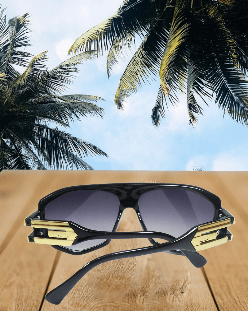 Geometric Gold Decor Sunglasses - StylePhase SA