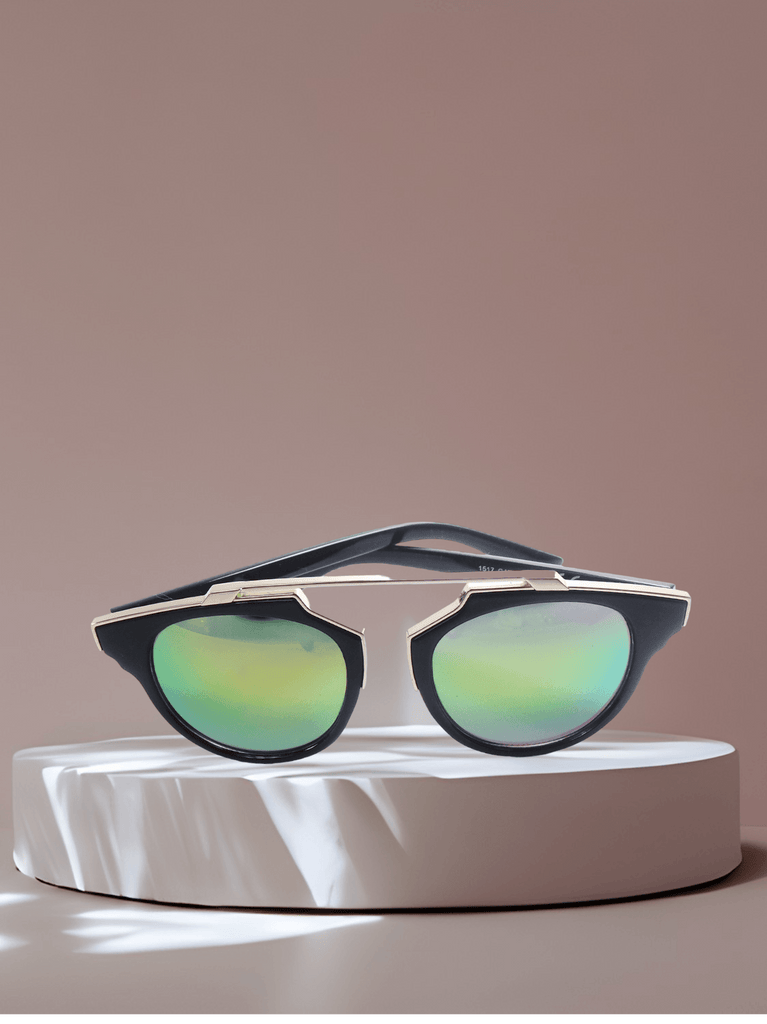 Geometric Metal Frame Sunglasses - StylePhase SA
