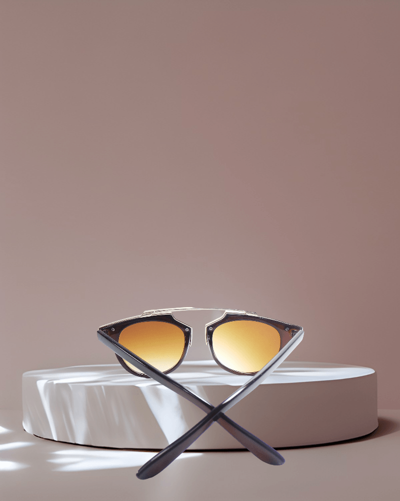 Geometric Metal Frame Sunglasses - StylePhase SA