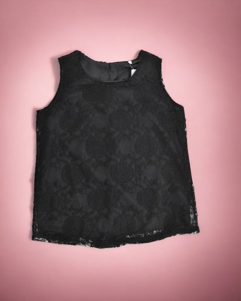 Girls Black Lace Top - StylePhase SA