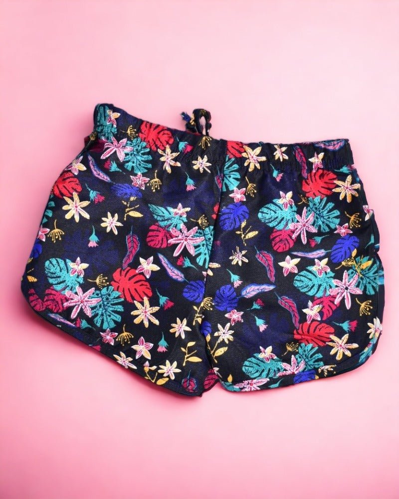 Girls Navy Printed Shorts - StylePhase SA