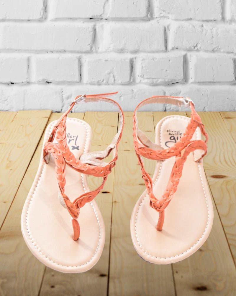 Girls Orange Thong Sandals - StylePhase SA